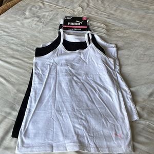NWT Puma 3 pack girls cotton camisole set in size large 12-14